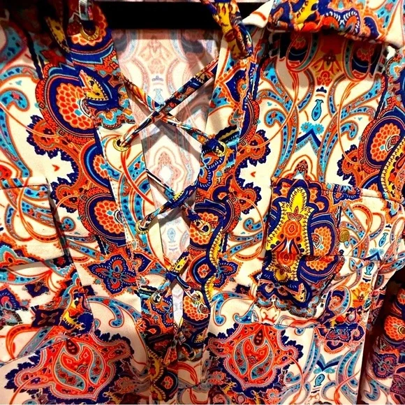 BCBGMaxAzria Paisley Blouse - Picture 2 of 9